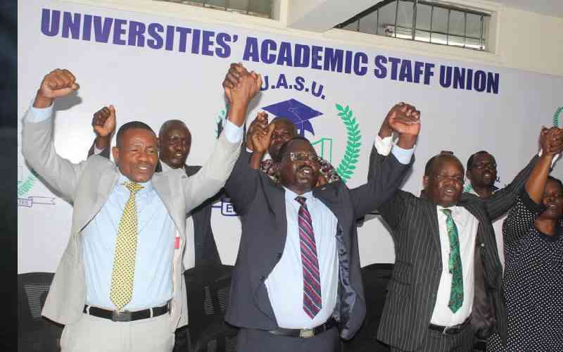 MUUNGANO WA WAHADHIRI WA VYUO VIKUU UASU UNAONYA KUHUSU KUTOKEA KWA MGOMO