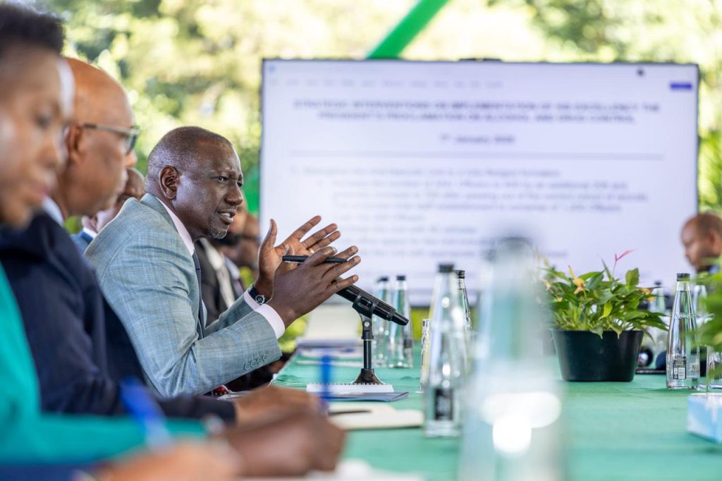 RAIS WILIAM RUTO AFANYA MKUTANO  NA MASHIRIKA MBALIMBALI KUWEKA MIKAKATI YA KUPAMBANA NA DAWA ZA KULEVYA NCHINI.