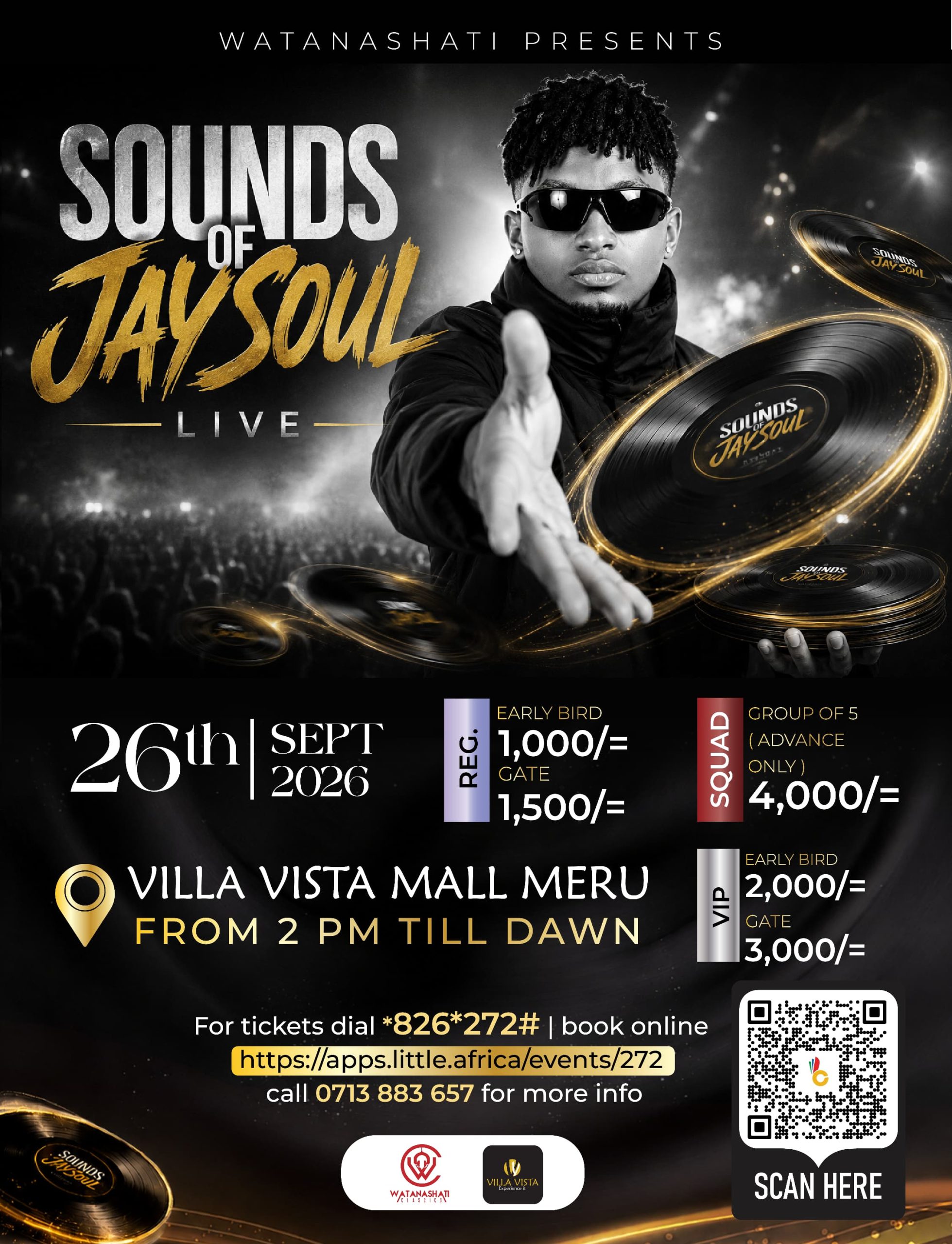 You are currently viewing SOUNDS OF JAYSOUL LIVE 2026: WATANASHATI ENTERTAINMENT ANNOUNCES MAJOR CONCERT IN MERU