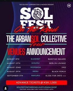 Read more about the article SOLFEST ON THE ROAD 2026: ARBANSOL COLLECTIVE TOUR ANNOUNCES FIVE-CITY KENYA TOUR